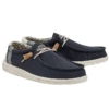 Hey Dude Men's Wally Linen Natural Navy Shoes 110792568