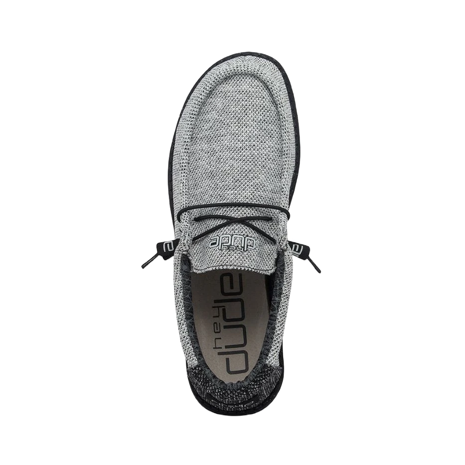 Hey Dude® Men's Wally Stretch Dark Web Light Grey Shoes 110383385 2 Hey Dude® Men's Wally Stretch Dark Web Light Grey Shoes 110383385 - Image 2