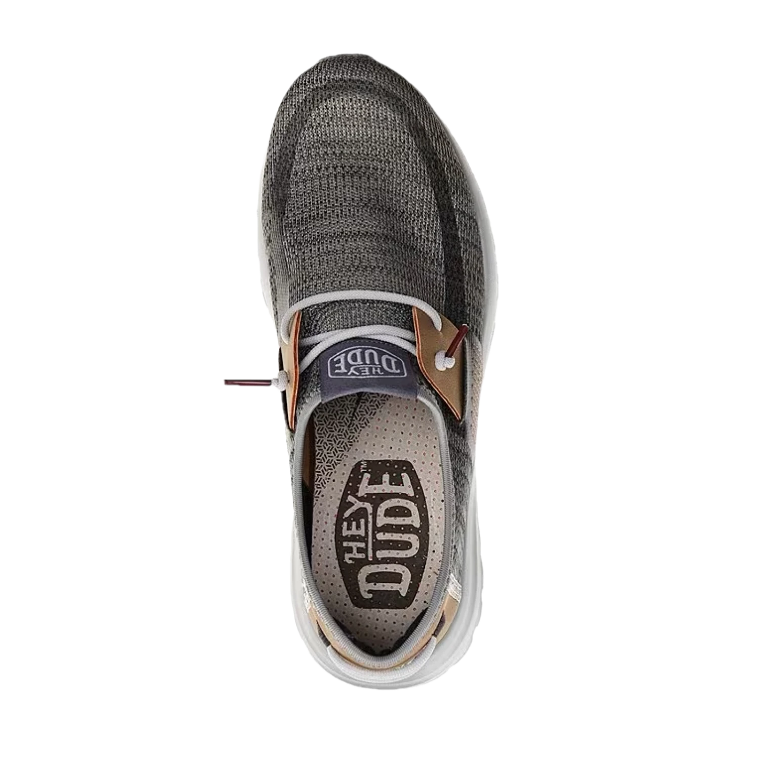 Hey Dude® Wally Men's Sirocco Grey Slip On Sneakerss 40140-1LJ 2 Hey Dude® Wally Men's Sirocco Grey Slip On Sneakerss 40140-1LJ - Image 2