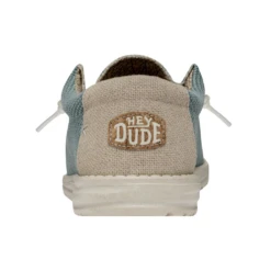 Hey Dude Men's Wally Braided Aqua Slip On Shoes 40003-449 -Hey Dude Shop braidedaquaheel
