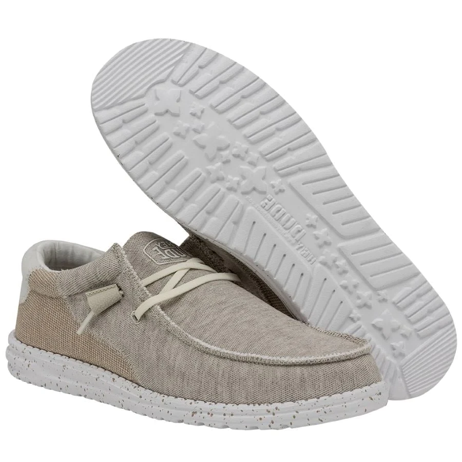 Hey Dude Men's Wally Stitch Dirt Road Beige Slip On Shoes 40021-2Z7 3 Hey Dude Men's Wally Stitch Dirt Road Beige Slip On Shoes 40021-2Z7 - Image 3