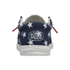Hey Dude Men's Wally Patriotic American Flag Slip On Shoes 40001-9CW -Hey Dude Shop heel