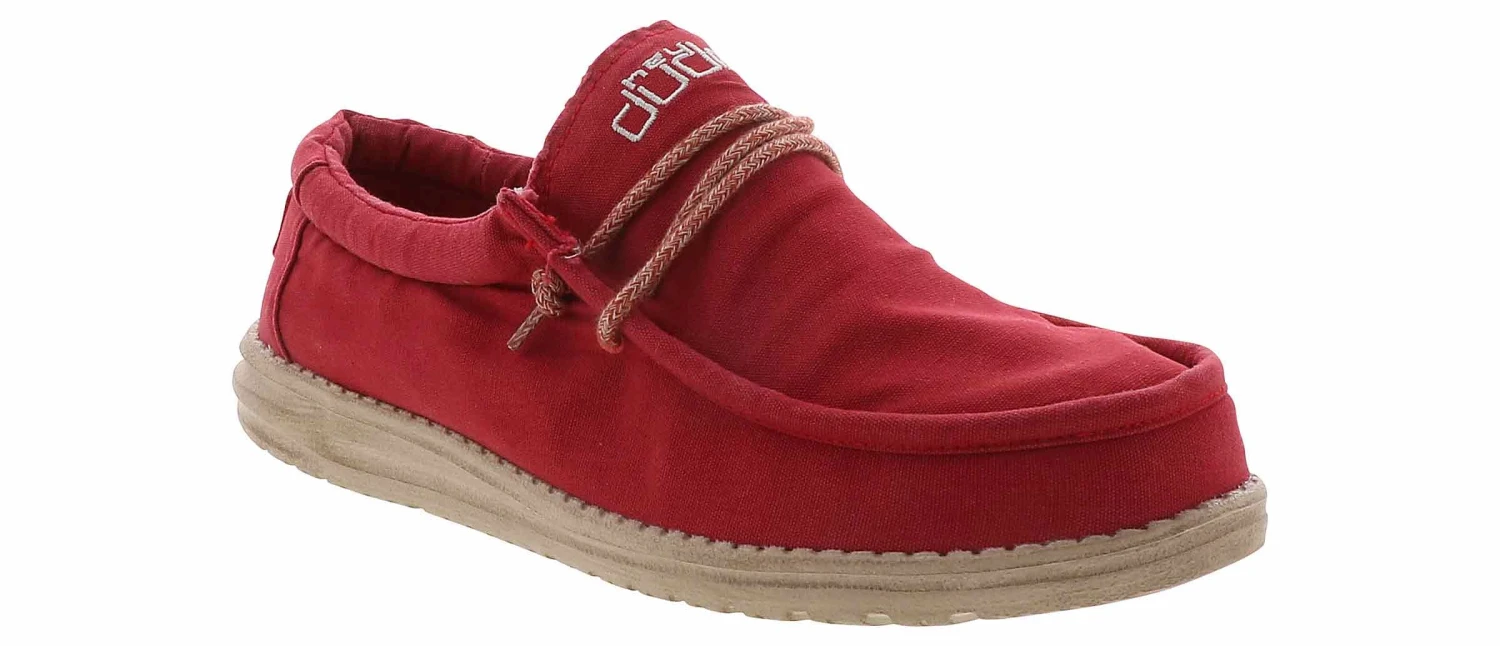 Hey Dude Wally Washed Men’s Casual Shoe 1 Hey Dude Wally Washed Men’s Casual Shoe