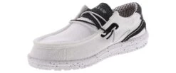 Hey Dude Wally Hawk Men’s Casual Shoe -Hey Dude Shop heydude 112250178 wallyhawkblackwhite black05