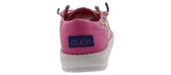 Hey Dude Wendy Funk Rainbow Girls’ (11-3) Casual Shoe -Hey Dude Shop heydude 130125069 wendyyouthfunkrainbowkitty pink03
