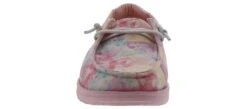 Hey Dude Wendy Taffy Youth Girls’ (11-4) Casual Shoe -Hey Dude Shop heydude 130125085 wendyyouthpinktaffydye pink06