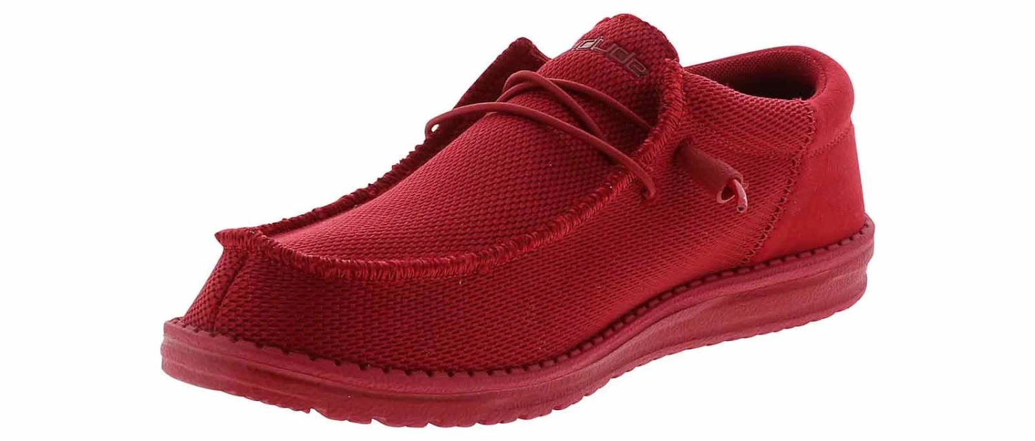 Hey Dude Wally Funk Mono Red Men’s Casual Shoe 5 Hey Dude Wally Funk Mono Red Men’s Casual Shoe - Image 5