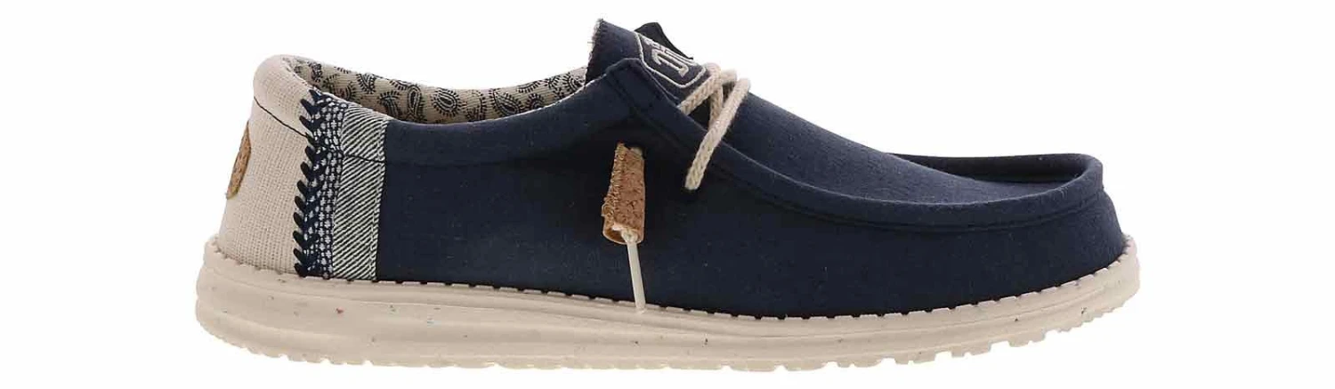 Hey Dude Wally Linen Natural Men’s Casual Shoe 2 Hey Dude Wally Linen Natural Men’s Casual Shoe - Image 2