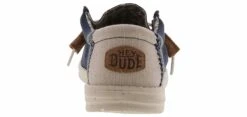 Hey Dude Wally Linen Natural Men’s Casual Shoe 8 Hey Dude Wally Linen Natural Men’s Casual Shoe -Hey Dude Shop heydude 40015 410 wallylinen navy03