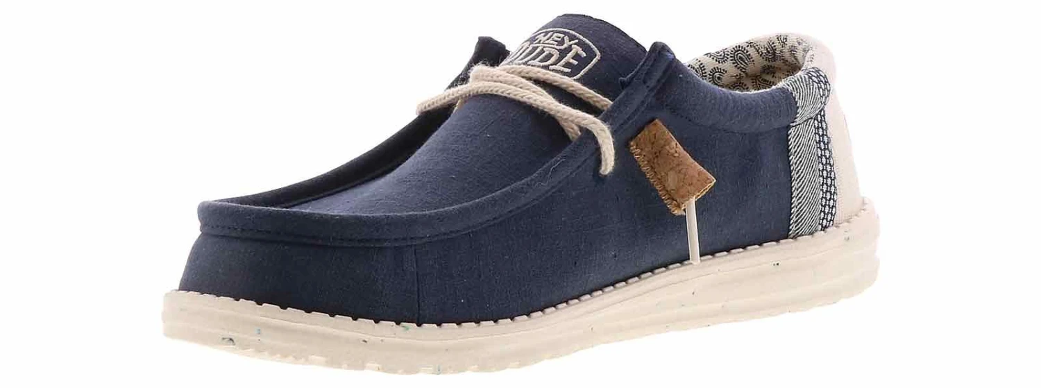 Hey Dude Wally Linen Natural Men’s Casual Shoe 5 Hey Dude Wally Linen Natural Men’s Casual Shoe - Image 5