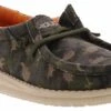 Hey Dude Wally Youth Camodino Musk Boys’ (11-6) Casual Shoe