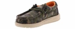 Hey Dude Wally Youth Camodino Musk Boys’ (11-6) Casual Shoe -Hey Dude Shop heydude 40043 3vb wallyyouthcamodinomusk camo05