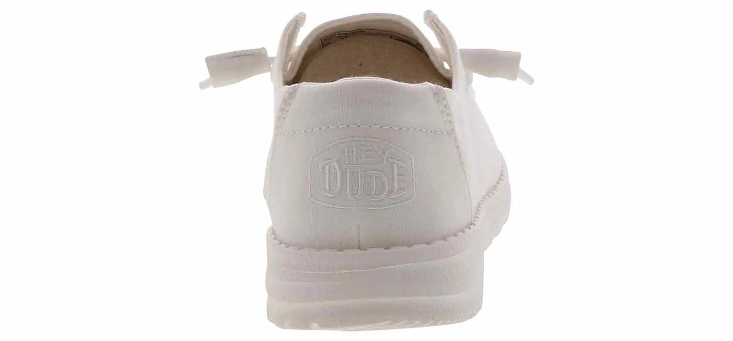 Hey Dude Wendy Slub Canvas Women’s Casual Shoe 3 Hey Dude Wendy Slub Canvas Women’s Casual Shoe - Image 3