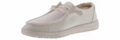 Hey Dude Wendy Slub Canvas Women’s Casual Shoe 10 Hey Dude Wendy Slub Canvas Women’s Casual Shoe -Hey Dude Shop heydude 40063 100 wendyslubwht white05