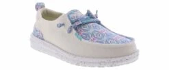 Hey Dude Wendy Women’s Casual Shoe -Hey Dude Shop heydude wendy zig zag wendy white01