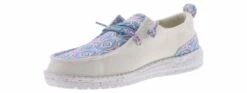 Hey Dude Wendy Women’s Casual Shoe -Hey Dude Shop heydude wendy zig zag wendy white05