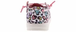 Hey Dude Wendy Youth Girls’ (11-3) Casual Shoe -Hey Dude Shop heydude wendyyouthleopard 130120170 white03