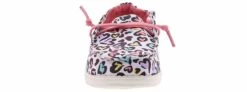 Hey Dude Wendy Youth Girls’ (11-3) Casual Shoe -Hey Dude Shop heydude wendyyouthleopard 130120170 white06