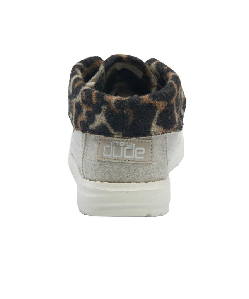 Hey Dude Women's Cream Cheetah Britt Shoe 3 Hey Dude Women's Cream Cheetah Britt Shoe - Image 3