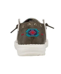Hey Dude Women's Rodeo Wheat Aztec Wendy Shoe -Hey Dude Shop products 122139109heel